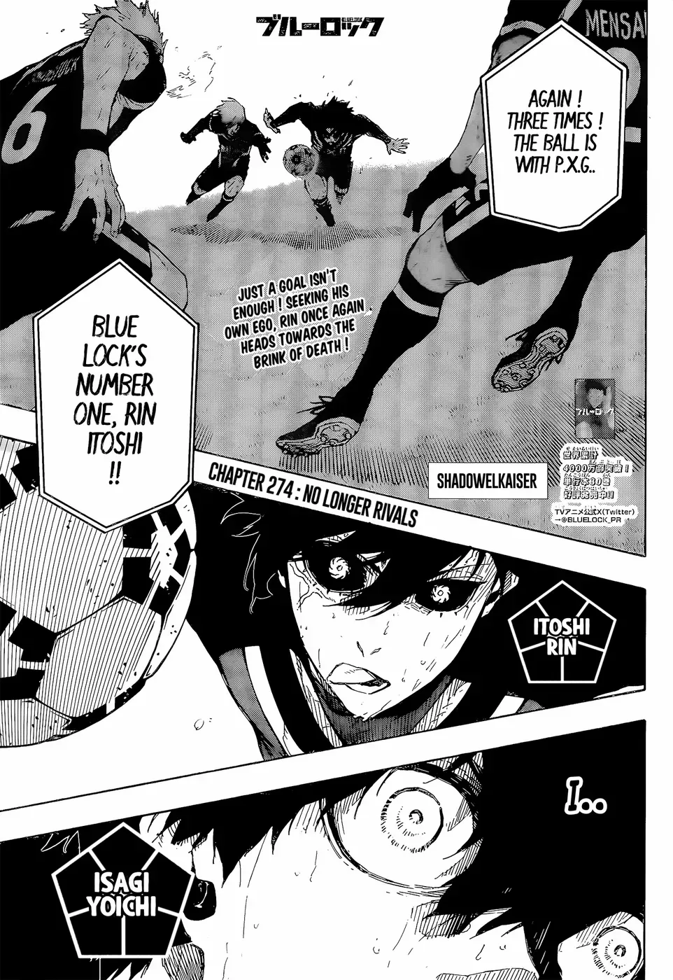 Blue Lock Chapter 274 Image 1